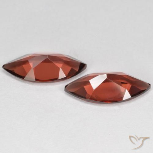 Gemas de Granate piropo Rojo sangría natural de 3.49 ct, Marquesa, VVS