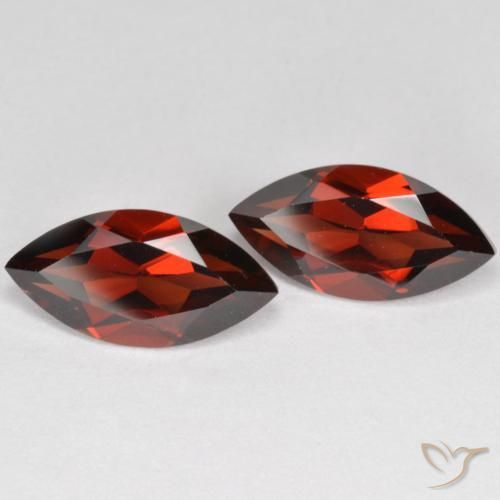 Gemas de Granate piropo Rojo sangre intenso natural de 4.38 ct, Marquesa, VVS