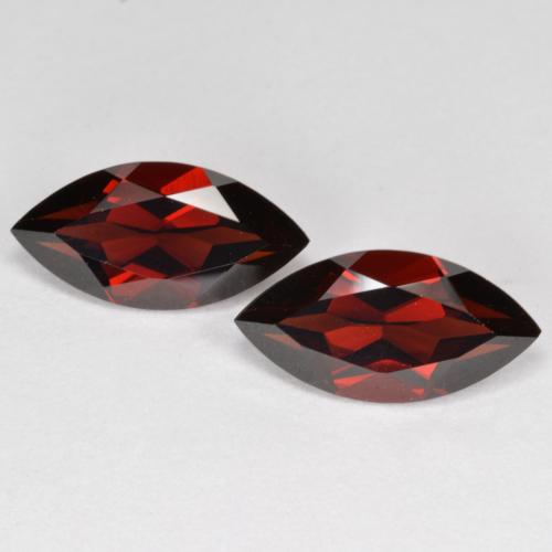 Gemas de granate piropo rojo natural de 4,47 ct, marquesa, VVS