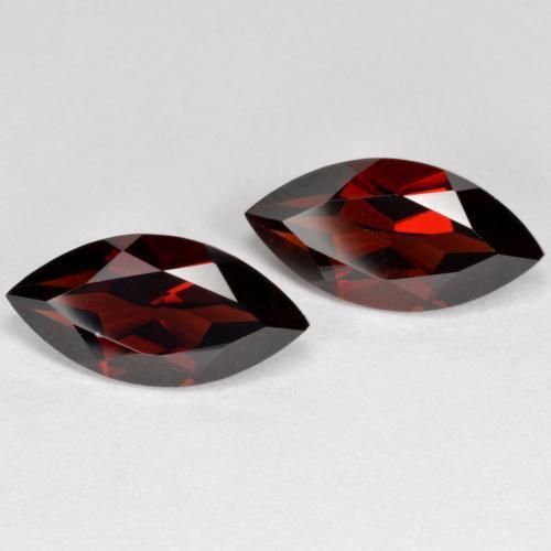 Gemas de granate piropo rojo natural de 4,47 ct, marquesa, VVS