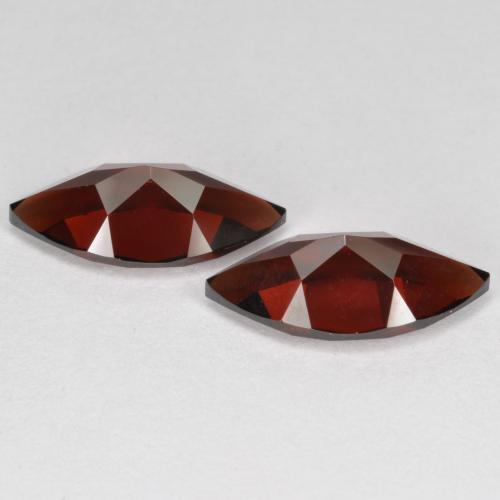 Gemas de granate piropo rojo natural de 4,47 ct, marquesa, VVS