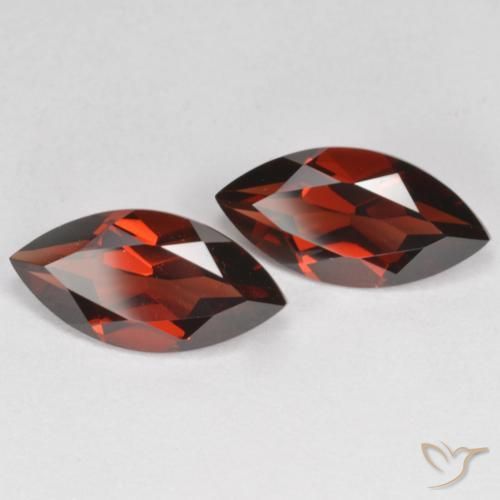Gemas de Granate piropo Rojo sangre intenso natural de 4.31 ct, Marquesa, VVS
