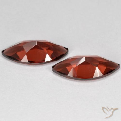 Gemas de Granate piropo Rojo medio natural de 3.81 ct, Marquesa, VVS
