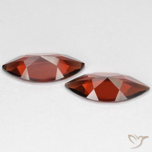 Gemas de Granate piropo Rojo oscuro natural de 3.20 ct, Marquesa, VVS