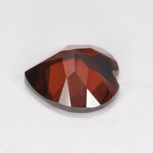 Granate piropo rojo natural de 2,06 ct, forma de corazón, VVS-VS