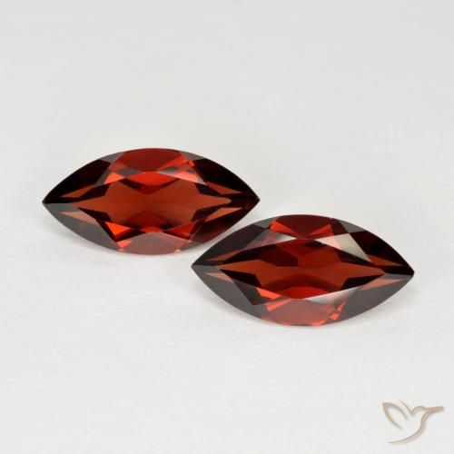 4.03ctw Natural Rojo grosella Granate piropo, Marquesa, VVS-VS