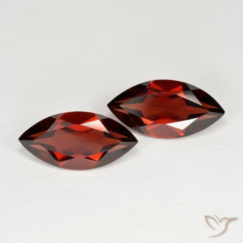 Gemas de Granate piropo Rojo grosella natural de 4.03 ct, Marquesa, VVS-VS