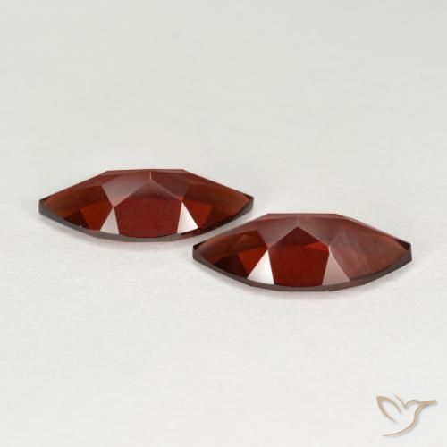 Gemas de Granate piropo Rojo grosella natural de 4.03 ct, Marquesa, VVS-VS