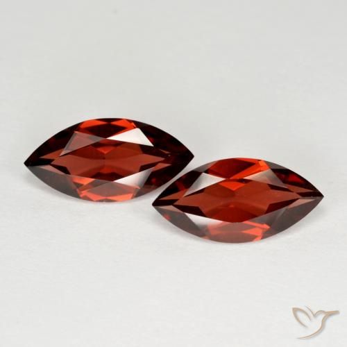 3.83ctw Natural Rojo medio Granate piropo, Marquesa, VS