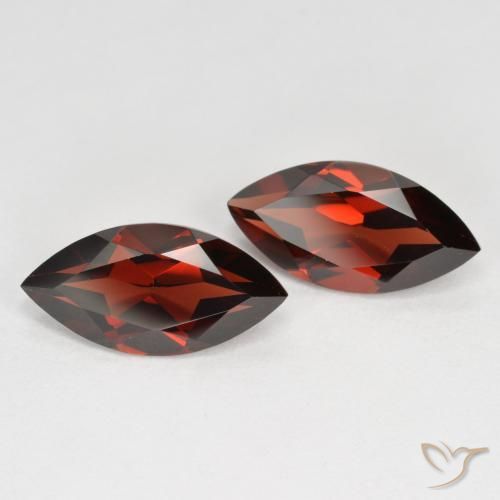 Gemas de Granate piropo Rojo sangre intenso natural de 4.05 ct, Marquesa, VVS-VS