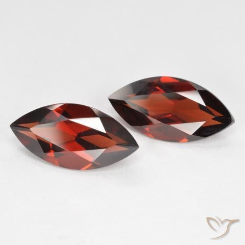 Gemas de Granate piropo Rojo oscuro natural de 3.89 ct, Marquesa, VVS-VS
