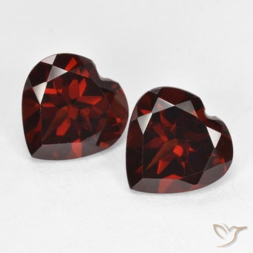 4.18ctw Natural Rojo oscuro Granate piropo, Corazón, VVS-VS