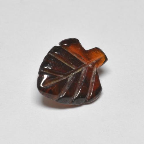 Granate piropo rojo natural de 1,42 ct, forma elegante, transparente