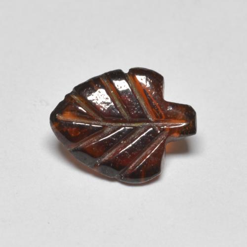 Granate piropo rojo natural de 1,42 ct, forma elegante, transparente