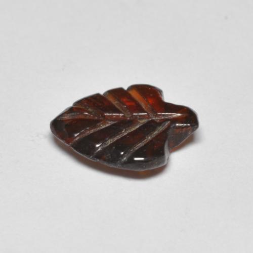 Granate piropo rojo natural de 1,42 ct, forma elegante, transparente