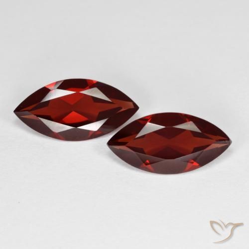 3.60ctw Natural Rojo sangría Granate piropo, Marquesa, VVS-VS