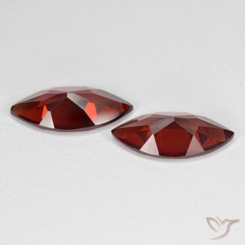 Gemas de Granate piropo Rojo sangría natural de 3.60 ct, Marquesa, VVS-VS