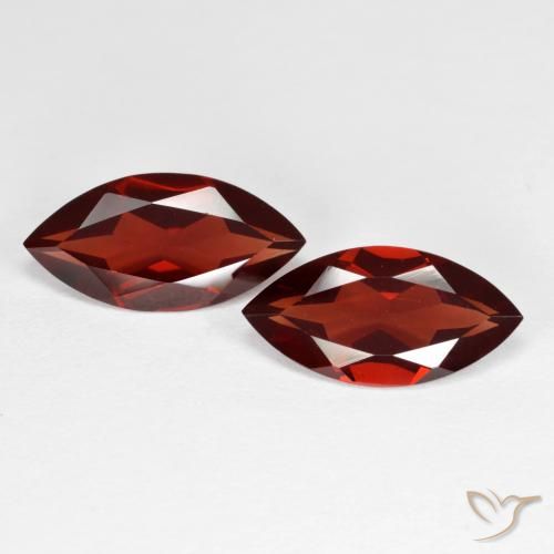 3.60ctw Natural Rojo medio Granate piropo, Marquesa, VVS-VS