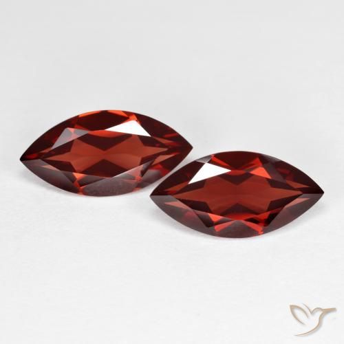 3.95ctw Natural Rojo sangría Granate piropo, Marquesa, VVS-VS