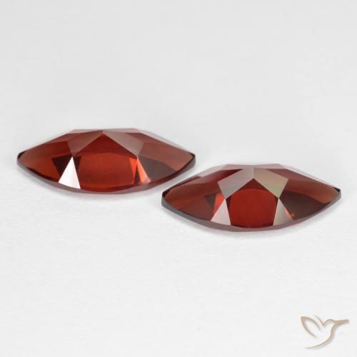 Gemas de Granate piropo Rojo sangría natural de 3.95 ct, Marquesa, VVS-VS