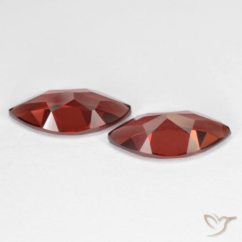 Gemas de Granate piropo Rojo oscuro natural de 4.23 ct, Marquesa, VVS-VS