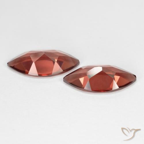 Gemas de Granate piropo Rojo ladrillo intenso natural de 3.76 ct, Marquesa, VS