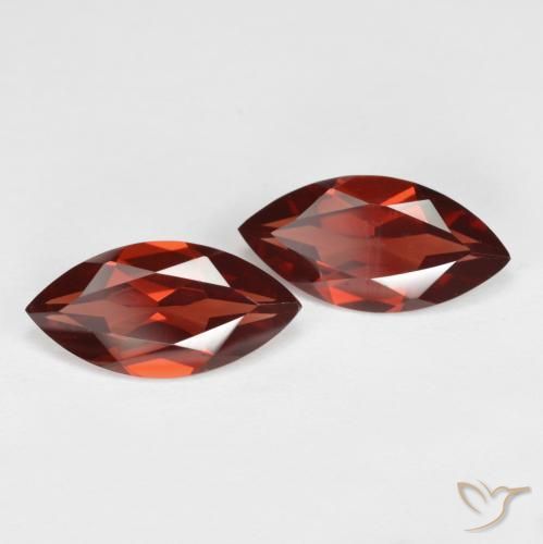 Gemas de Granate piropo Rojo oscuro natural de 3.74 ct, Marquesa, VS