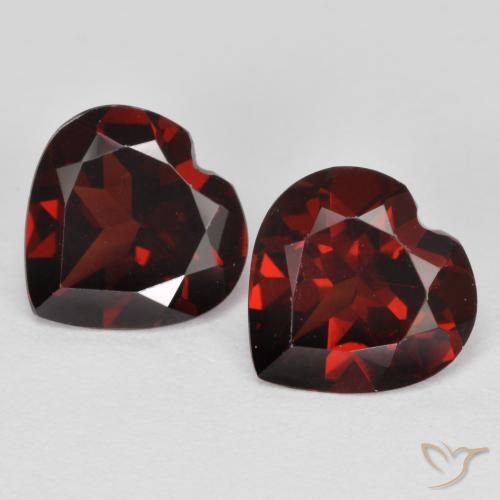 3.84ctw Natural Rojo oscuro Granate piropo, Corazón, VS
