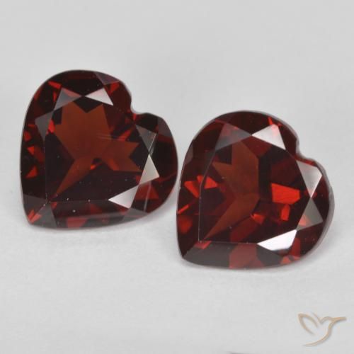 3.55ctw Natural Rojo oscuro Granate piropo, Corazón, VS