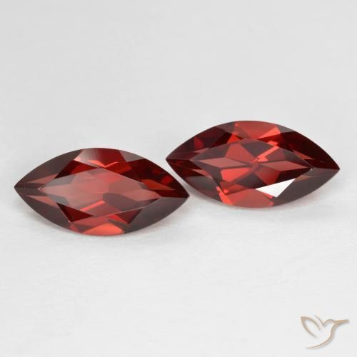 Gemas de Granate piropo Rojo grosella natural de 4.30 ct, Marquesa, VVS