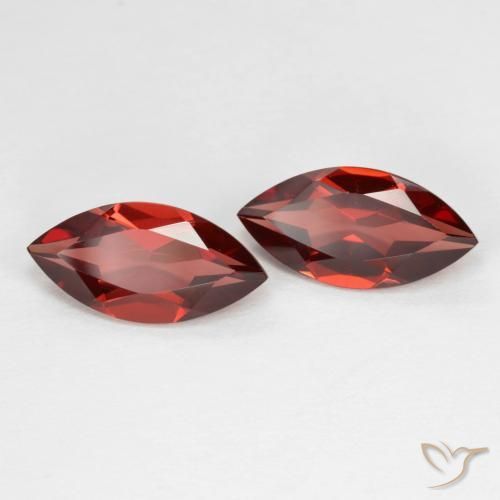 Gemas de Granate piropo Rojo oscuro natural de 3.89 ct, Marquesa, VVS-VS