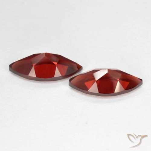 Gemas de Granate piropo Rojo sangre intenso natural de 4.37 ct, Marquesa, VVS-VS