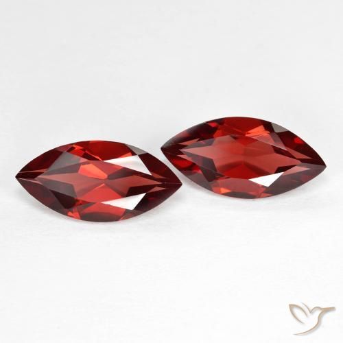 Gemas de Granate piropo Rojo grosella natural de 3.85 ct, Marquesa, VVS