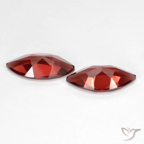 Gemas de Granate piropo Rojo grosella natural de 3.85 ct, Marquesa, VVS