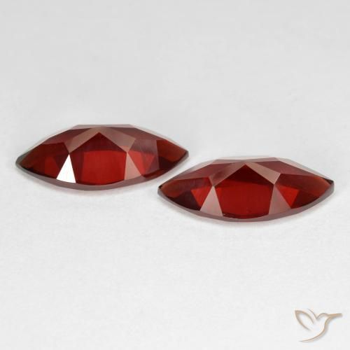 Gemas de Granate piropo Rojo oscuro natural de 3.96 ct, Marquesa, VVS