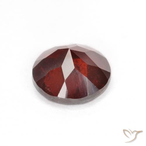 Granate Piropo Rojo oscuro natural de 1.70 ct, Corte Redondo, VS