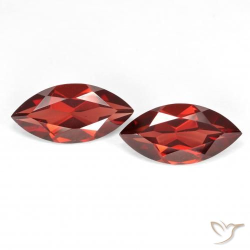 3.92ctw Natural Rojo sangría Granate piropo, Marquesa, VS