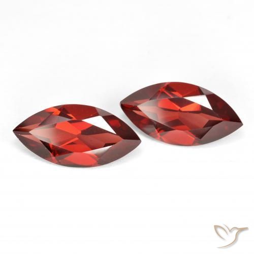 Gemas de Granate piropo Rojo sangría natural de 3.92 ct, Marquesa, VS