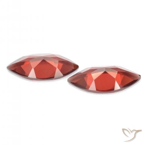 Gemas de Granate piropo Rojo grosella natural de 3.37 ct, Marquesa, VVS-VS