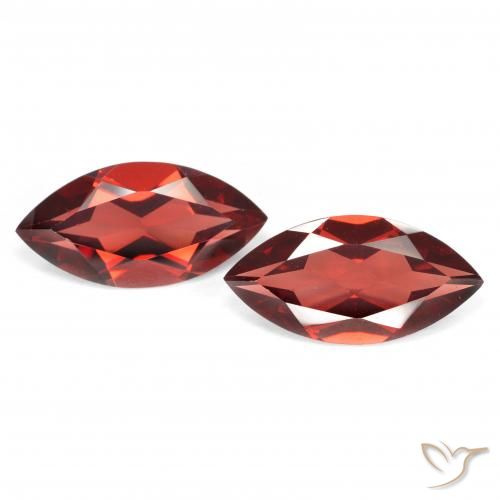 4.07ctw Natural Rojo grosella Granate piropo, Marquesa, VVS-VS