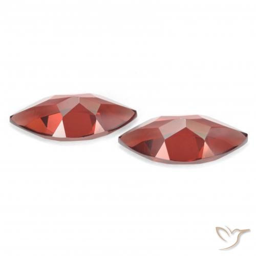 Gemas de Granate piropo Rojo medio natural de 4.00 ct, Marquesa, VVS-VS