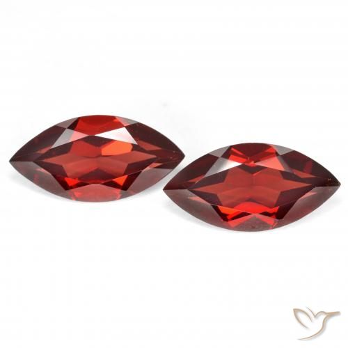 4.09ctw Natural Rojo sangría Granate piropo, Marquesa, VVS-VS