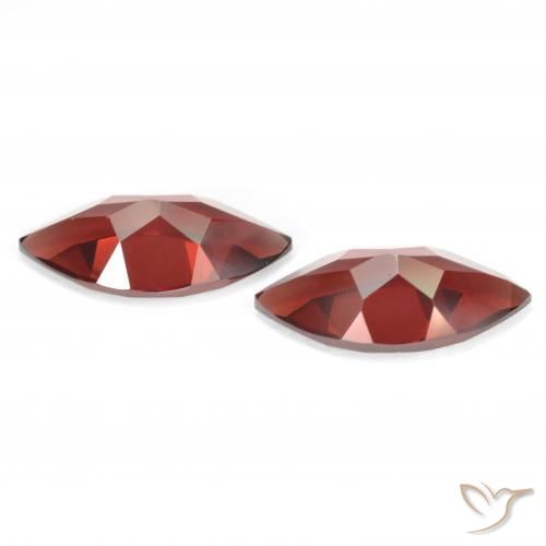Gemas de Granate piropo Rojo sangría natural de 4.09 ct, Marquesa, VVS-VS