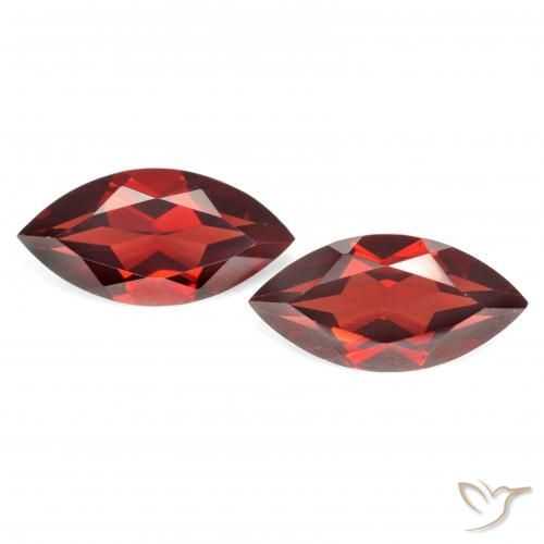 4.22ctw Natural Rojo grosella Granate piropo, Marquesa, VVS-VS