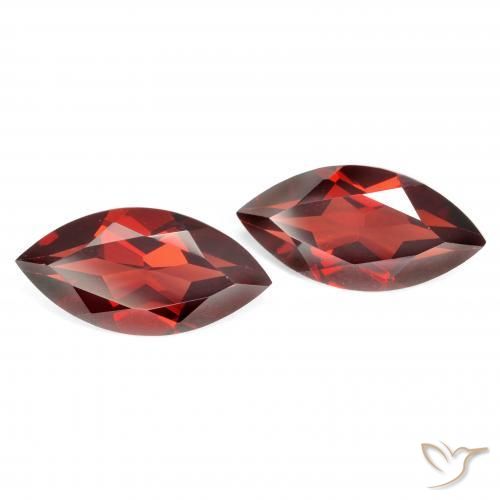 Gemas de Granate piropo Rojo grosella natural de 4.22 ct, Marquesa, VVS-VS