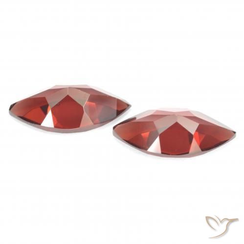 Gemas de Granate piropo Rojo grosella natural de 4.22 ct, Marquesa, VVS-VS
