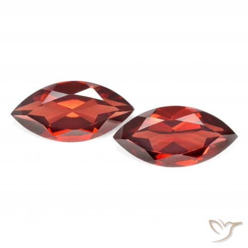 3.82ctw Natural Rojo medio Granate piropo, Marquesa, VVS-VS