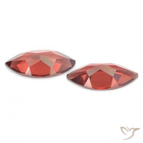 Gemas de Granate piropo Rojo grosella natural de 3.80 ct, Marquesa, VVS-VS
