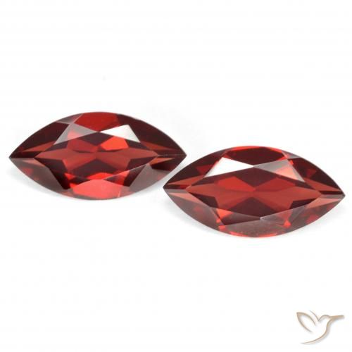 4.24ctw Natural Rojo medio Granate piropo, Marquesa, VVS-VS
