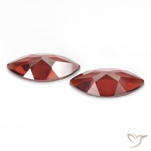 Gemas de Granate piropo Rojo sangría natural de 3.89 ct, Marquesa, VVS-VS